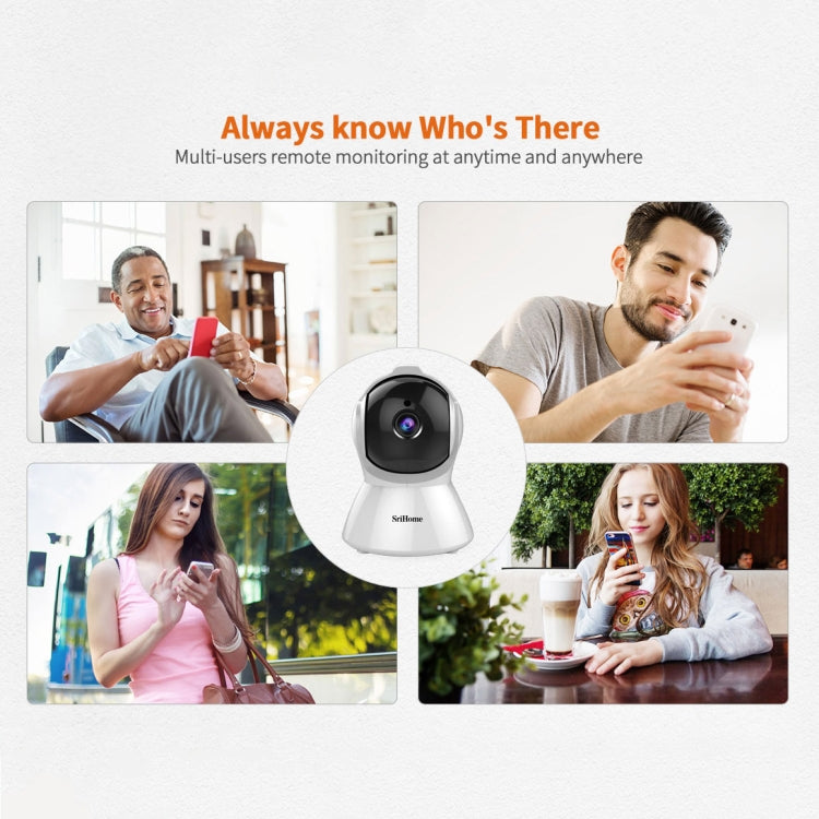 SriHome SH025 2.0 Million Pixels 1080P HD AI Auto-tracking IP Camera, Support Two Way Audio / Motion Tracking / Humanoid Detection / Night Vision / TF Card, AU Plug SriHome SH025 2.0 Million Pixels 1080P HD AI Auto-tracking IP Camera, Support Two Way Audio / Motion Tracking / Humanoid Detection / Night Vision / TF Card, AU Plug